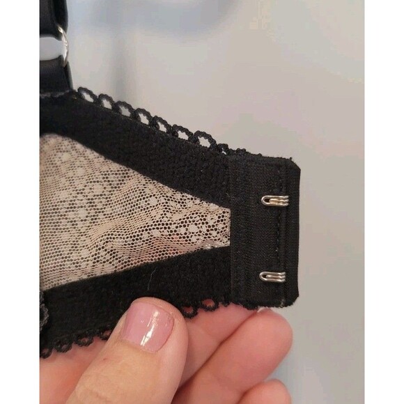 Victoria's Secret Dream Angels Push Up Black Lace Nude Bra 34DD Sexy Lingerie - Picture 7 of 12
